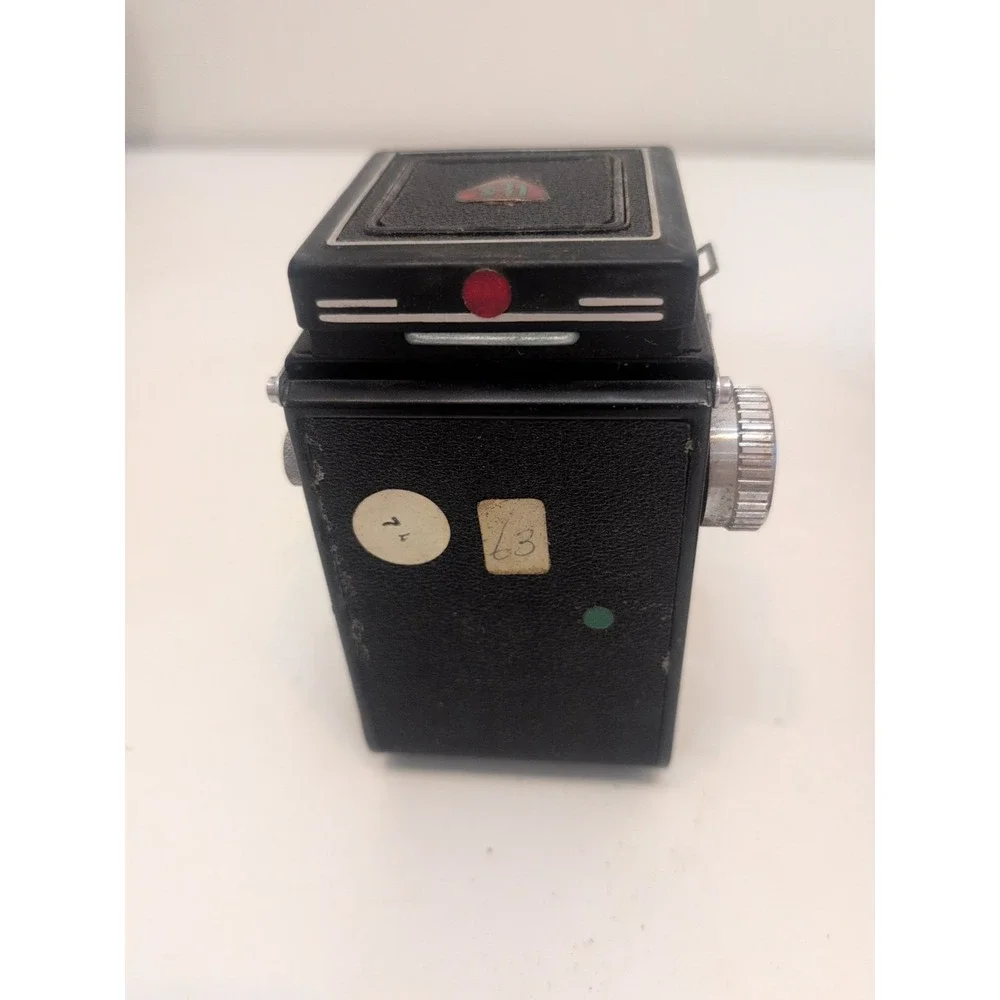 Auto Fifty Twin Lenses TLR Camera w/BIOKOR & TRI LAUSAR 80mm f3.5 LENSES Vtg